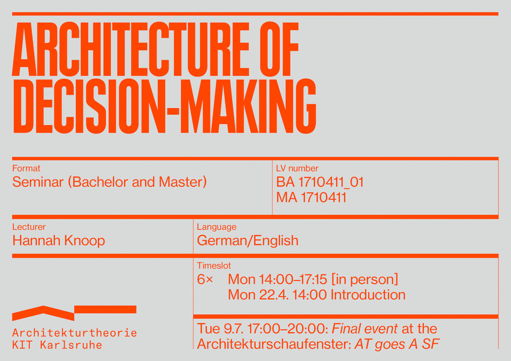 Architecture of Decision-Making